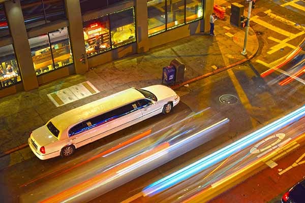 Tinley Park Limo Service and Party Bus Rental at night